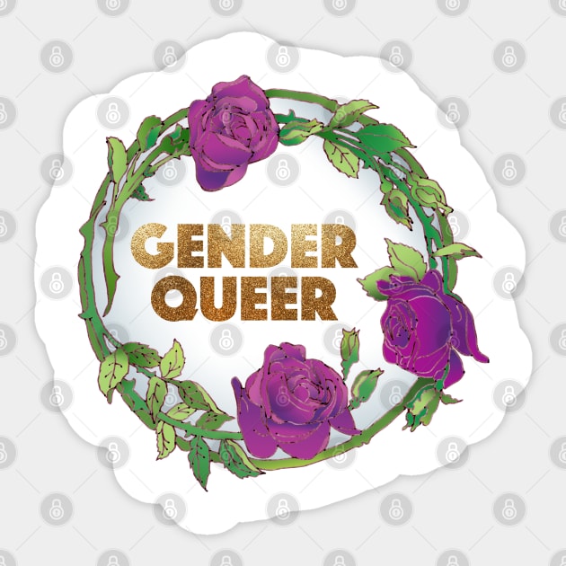 Gender Queer Sticker by FabulouslyFeminist